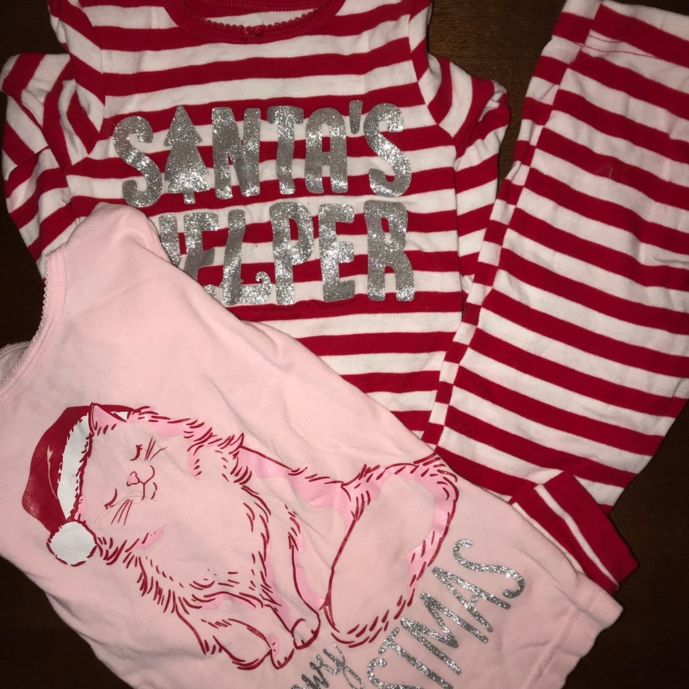 Toddler girls long sleeve pajama bundle